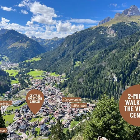 公寓 Central Apartment Canazei *