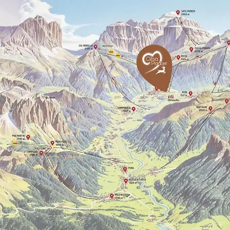 Central Apartment Canazei Appartement Canazei